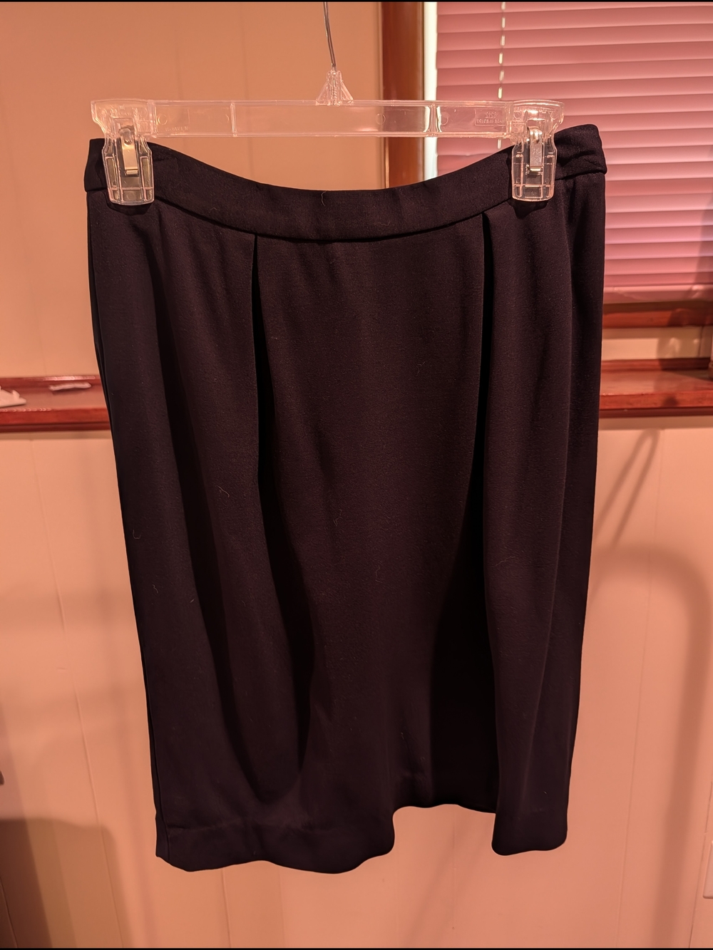 Banana Republic Black Pencil Skirt with Front Pleats